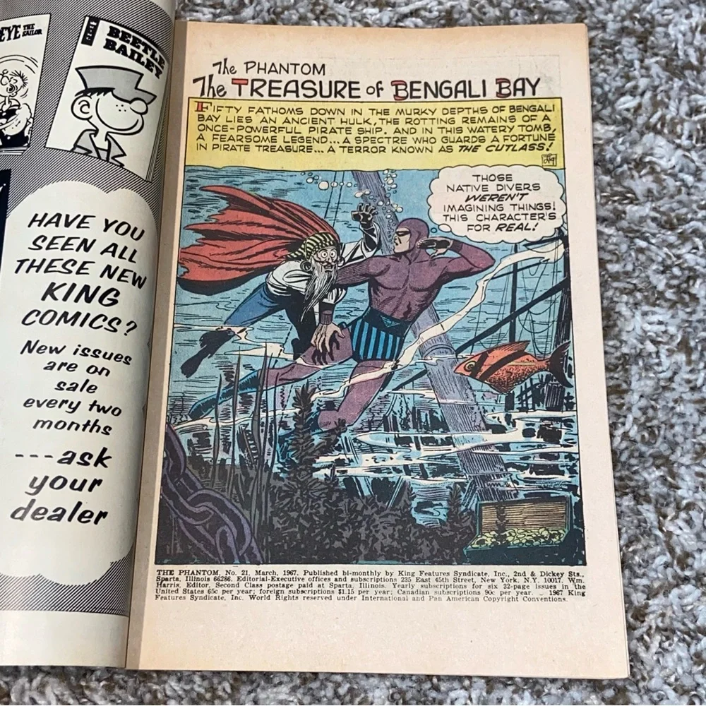VINTAGE 1966-67 THE PHANTOM Silver Age Comic Lot Of 3ea #19-21 - Picture 7 of 11